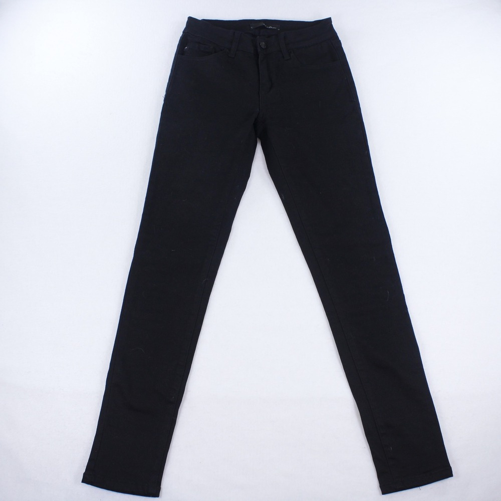 KanCan Alani Mid Rise Super Skinny Jeans Black Women's Size 7 / 27 Stretch